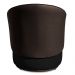 Kit 2 Poltronas Orgânica Decorativa Lara Veludo Preto/PU Marrom - Montanaris Decor