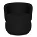 Kit 2 Poltronas Orgânica Decorativa Lara Veludo Preto/PU Preto - Montanaris Decor
