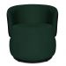 Kit 2 Poltronas Orgânica Decorativa Lara Veludo Verde/PU Preto - Montanaris Decor