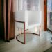 Kit 3 Poltronas Decorativa Luana Base Bronze PU Branco - Montanaris Decor