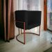 Kit 3 Poltronas Decorativa Luana Base Bronze PU Preto - Montanaris Decor