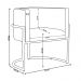 Kit 3 Poltronas Decorativa Luana Base Bronze Veludo Bege - Montanaris Decor