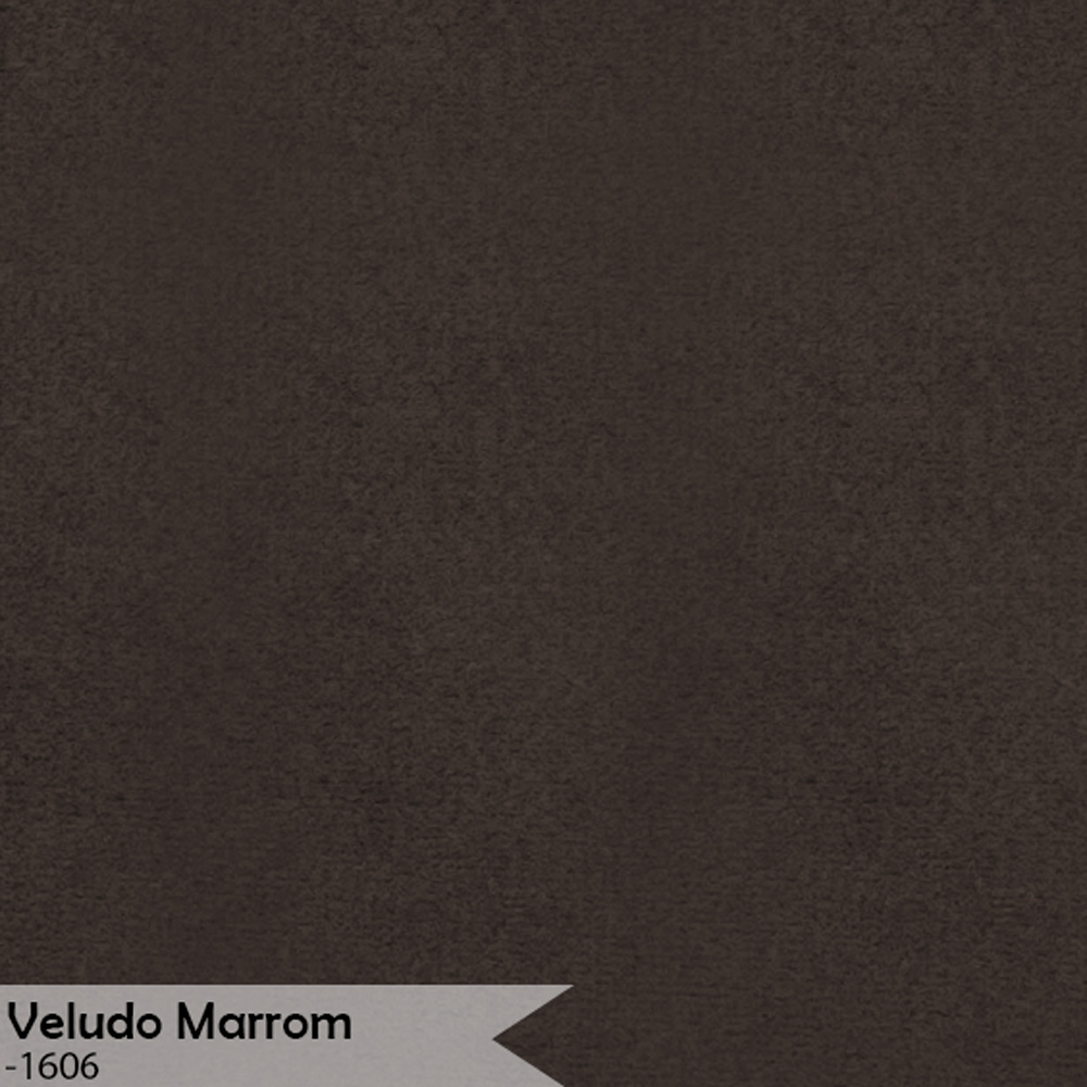 Kit 3 Poltronas Decorativa Luana Base Bronze Veludo Marrom - Montanaris Decor