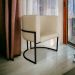 Kit 3 Poltronas Decorativa Luana Base Preta PU Bege - Montanaris Decor