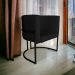 Kit 3 Poltronas Decorativa Luana Base Preta PU Preto - Montanaris Decor