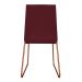 Kit 4 Cadeiras de Jantar Estofada Lille Base Bronze Veludo Bordô - Montanaris Decor
