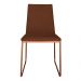 Kit 4 Cadeiras de Jantar Estofada Lille Base Bronze Veludo Terracota - Montanaris Decor
