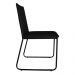 Kit 4 Cadeiras de Jantar Estofada Lille Base Preta Veludo Preto - Montanaris Decor