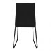 Kit 6 Cadeiras de Jantar Estofada Lille Base Preta Veludo Preto - Montanaris Decor