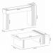 Kit Aparador e Mesa De Centro Mary Nature/Off White - Montanaris Decor
