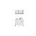 Kit Armario de Cozinha e Balcão Vanessa  de 1,00cm C/ Tampo Branco - Montanaris Decor