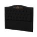 Kit Cabeceira e Calçadeira Baú Maitê Casal 140cm Veludo Preto - Montanaris Decor