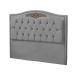 Kit Cabeceira e Calçadeira Baú Maitê Casal Queen 160cm Veludo Cinza - Montanaris Decor
