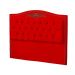 Kit Cabeceira e Calçadeira Baú Maitê Casal Queen 160cm Veludo Vermelho - Montanaris Decor