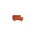 Kit Decorativo Sofá Curvo Orgânico + 01 Puff e Poltrona Luna Boucle Terracota - Montanaris Decor
