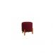 Kit Decorativo Sofá Curvo Orgânico + 01 Puff e Poltrona Luna Veludo Bordô - Montanaris Decor