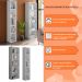 Kit Livreiro para Home Office de 60cm e 33 cm Julia Branco - Montanaris Decor
