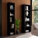 Kit Livreiro para Home Office de 60cm e 33 cm Julia Preto - Montanaris Decor