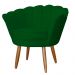 Kit Namoradeira e 1 Poltrona Pétala Decorativa Veludo Verde - Montanaris Decor