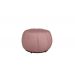 Kit Poltrona Decorativa C/Puff e Almofada  Concha Veludo Rosa - Montanaris Decor