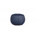 Kit Poltrona Decorativa C/Puff e Almofada Concha Veludo Azul Marinho - Montanaris Decor