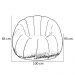 Kit Poltrona Decorativa C/Puff e Almofada Concha Veludo Bege - Montanaris Decor
