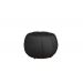 Kit Poltrona Decorativa C/Puff e Almofada Concha Veludo Preto - Montanaris Decor