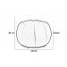 Kit Poltrona Decorativa C/Puff e Almofada Concha Veludo Terracota  - Montanaris Decor