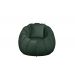 Kit Poltrona Decorativa C/Puff e Almofada Concha Veludo Verde  - Montanaris Decor