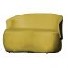 Kit Poltrona e 1 Namoradeira Orgânica Decorativa Beatriz Veludo Amarelo/PU Marrom - Montanaris Decor