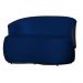 Kit Poltrona e 1 Namoradeira Orgânica Decorativa Beatriz Veludo Azul Marinho/PU Marrom - Montanaris Decor