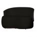 Kit Poltrona e 1 Namoradeira Orgânica Decorativa Beatriz Veludo Preto/PU Marrom - Montanaris Decor