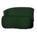 Kit Poltrona e 1 Namoradeira Orgânica Decorativa Beatriz Veludo Verde/PU Marrom - Montanaris Decor