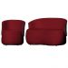Kit Poltrona e 1 Namoradeira Orgânica Decorativa Beatriz Veludo Vermelho/PU Marrom - Montanaris Decor