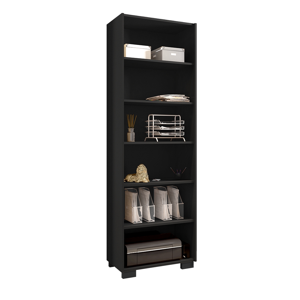 Livreiro Escritório Office Preto - Montanaris Decor