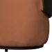 Namoradeira 2 Lugares Orgânica Decorativa Beatriz Veludo Terracota/PU Marrom - Montanaris Decor
