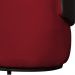 Namoradeira 2 Lugares Orgânica Decorativa Beatriz Veludo Vermelho/PU Marrom - Montanaris Decor
