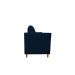 Namoradeira Decorativa Sala Estar Isis 3 Lugares 1,80 Veludo Azul Marinho - Montanaris Decor