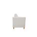 Namoradeira Decorativa Sala Estar Isis 3 Lugares 1,80 Veludo Marfim  - Montanaris Decor