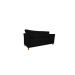 Namoradeira Decorativa Sala Estar Isis 3 Lugares 1,80 Veludo Preto - Montanaris Decor