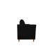 Namoradeira Decorativa Sala Estar Isis 3 Lugares 1,80 Veludo Preto - Montanaris Decor