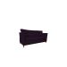 Namoradeira Decorativa Sala Estar Isis 3 Lugares 1,80 Veludo Roxo - Montanaris Decor