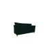 Namoradeira Decorativa Sala Estar Isis 3 Lugares 1,80 Veludo Verde - Montanaris Decor