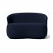 Namoradeira Decorativa Sala Estar Orgânica Beatriz Boucle Azul Marinho - Montanaris Decor