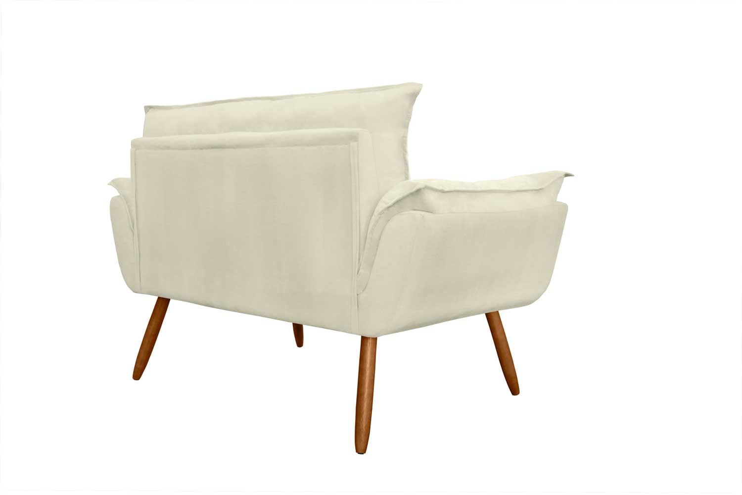 Namoradeira Decorativa para Sala de Estar Opala Suede Bege - Montanaris Decor