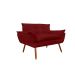 Namoradeira Decorativa para Sala de Estar Opala Suede Bordo - Montanaris Decor