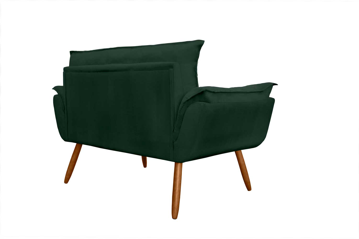 Namoradeira Decorativa para Sala de Estar Opala Suede Verde - Montanaris Decor