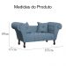Namoradeira Dubai Linho Azul - Montanaris Decor