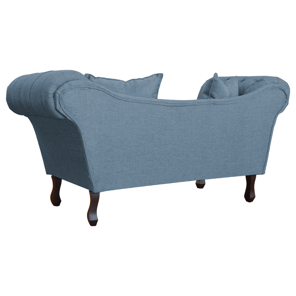 Namoradeira Dubai Linho Azul - Montanaris Decor