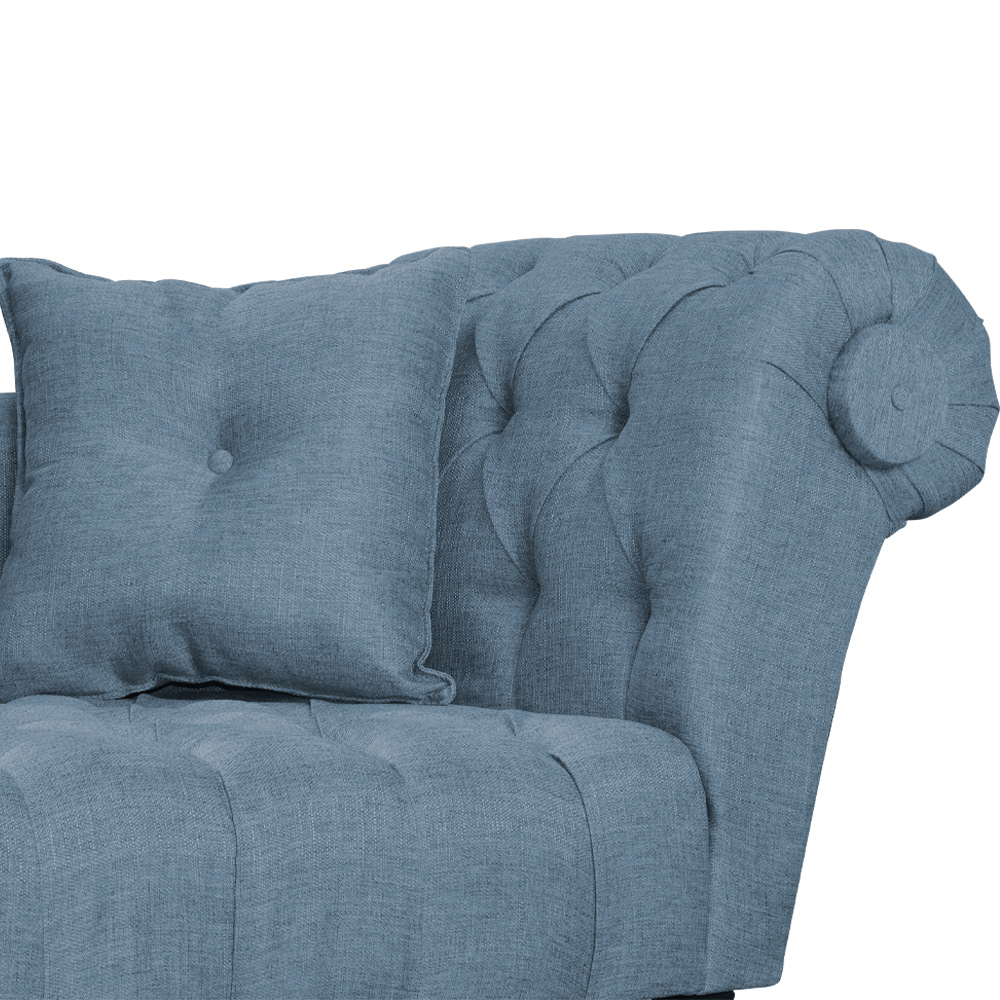 Namoradeira Dubai Linho Azul - Montanaris Decor